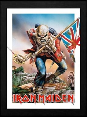 Eddie Union Jack Poster Custom Fridge Magnet Iron Maiden Office Kitchen Decor